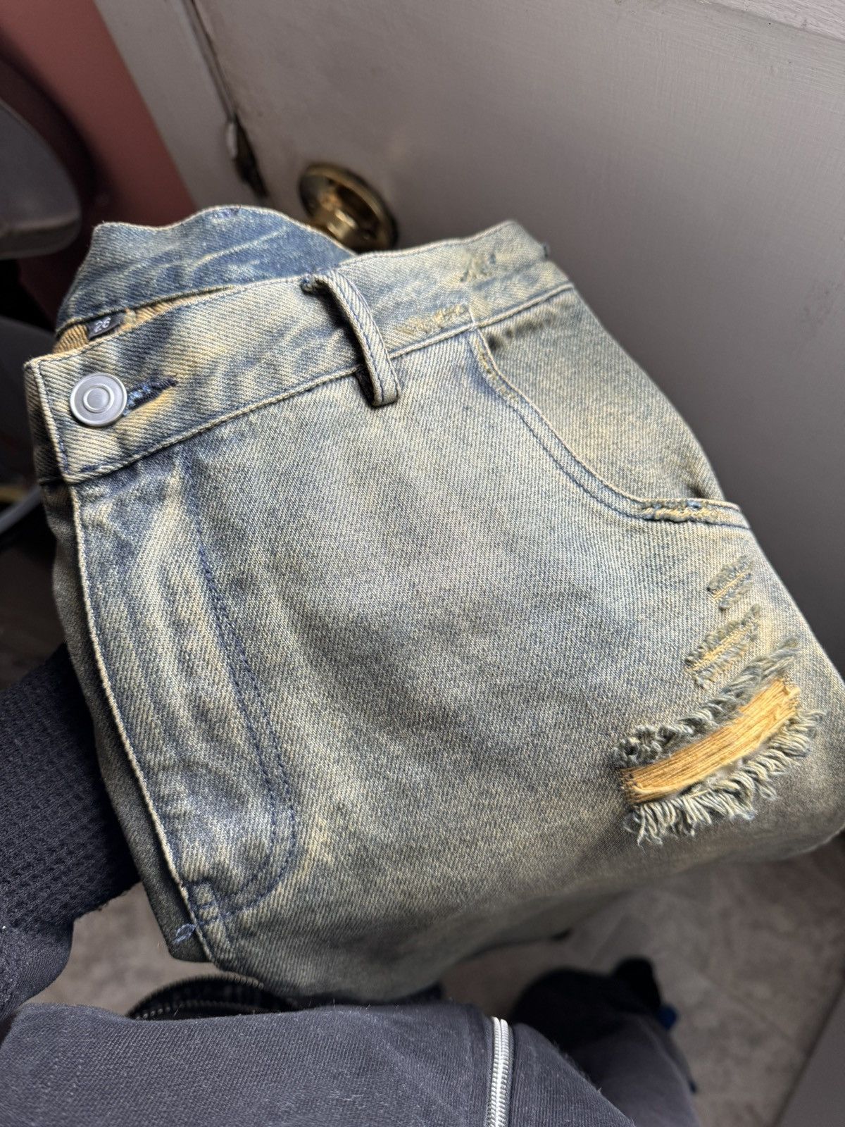 Vintage Mud Wash Denim Cut rare Size US 36 / EU 52 - 4 Thumbnail