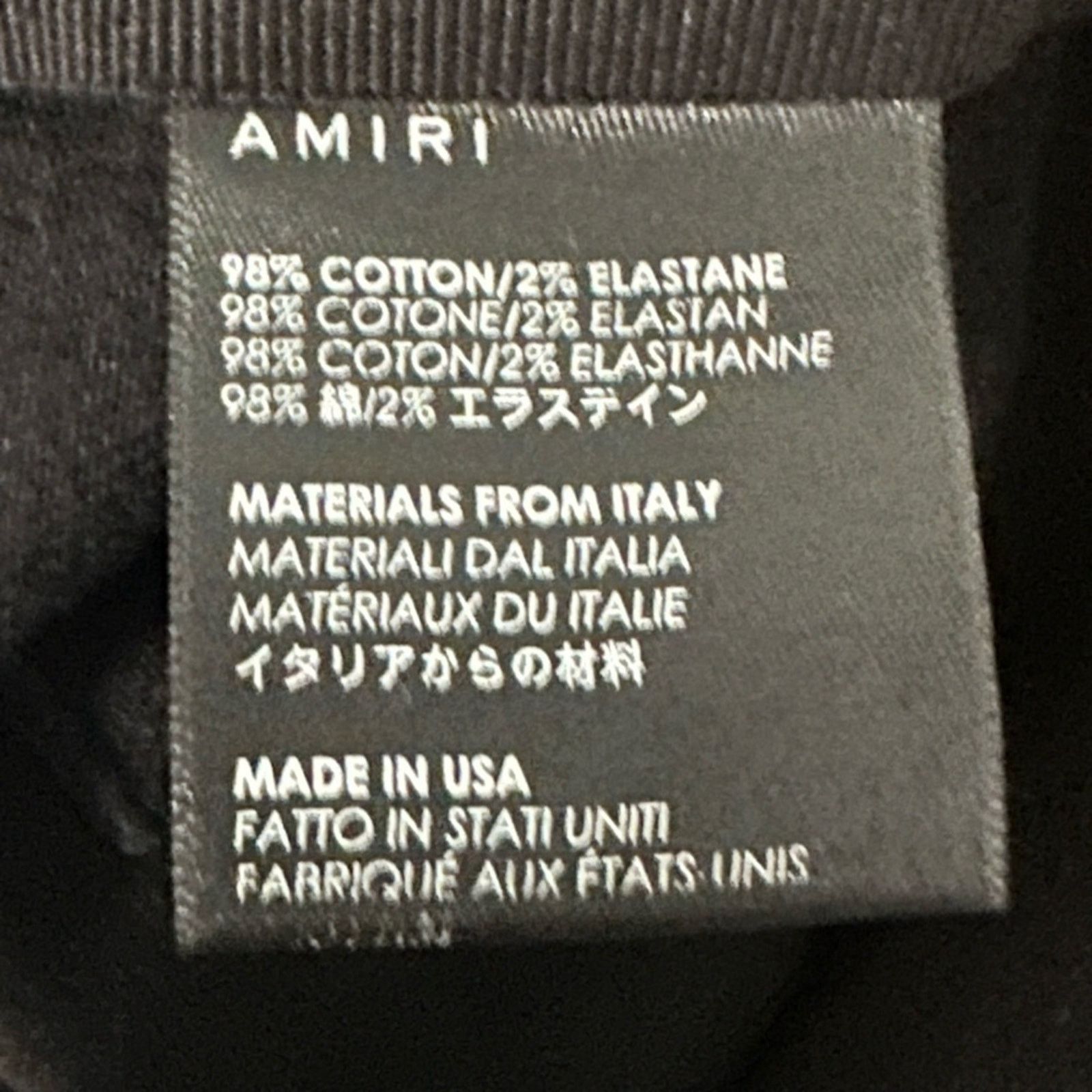 Amiri MX1 Bandana Ripped Patch Jeans Jet Black Denim size 33 #126 Size US 33 - 2 Thumbnail