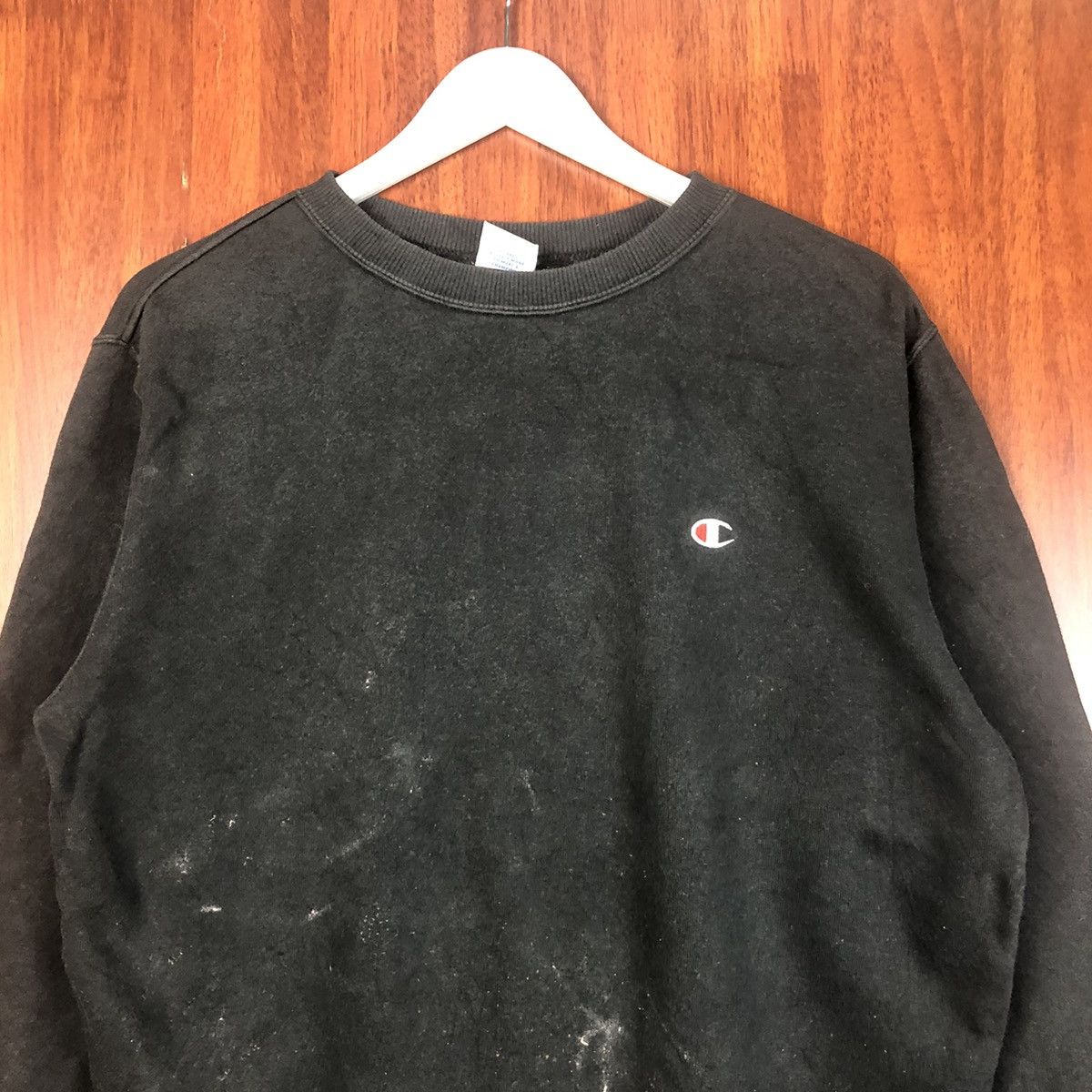 Champion × Vintage Champion vintage painted Black Sweatshirt #7501 Size US M / EU 48-50 / 2 - 5 Thumbnail