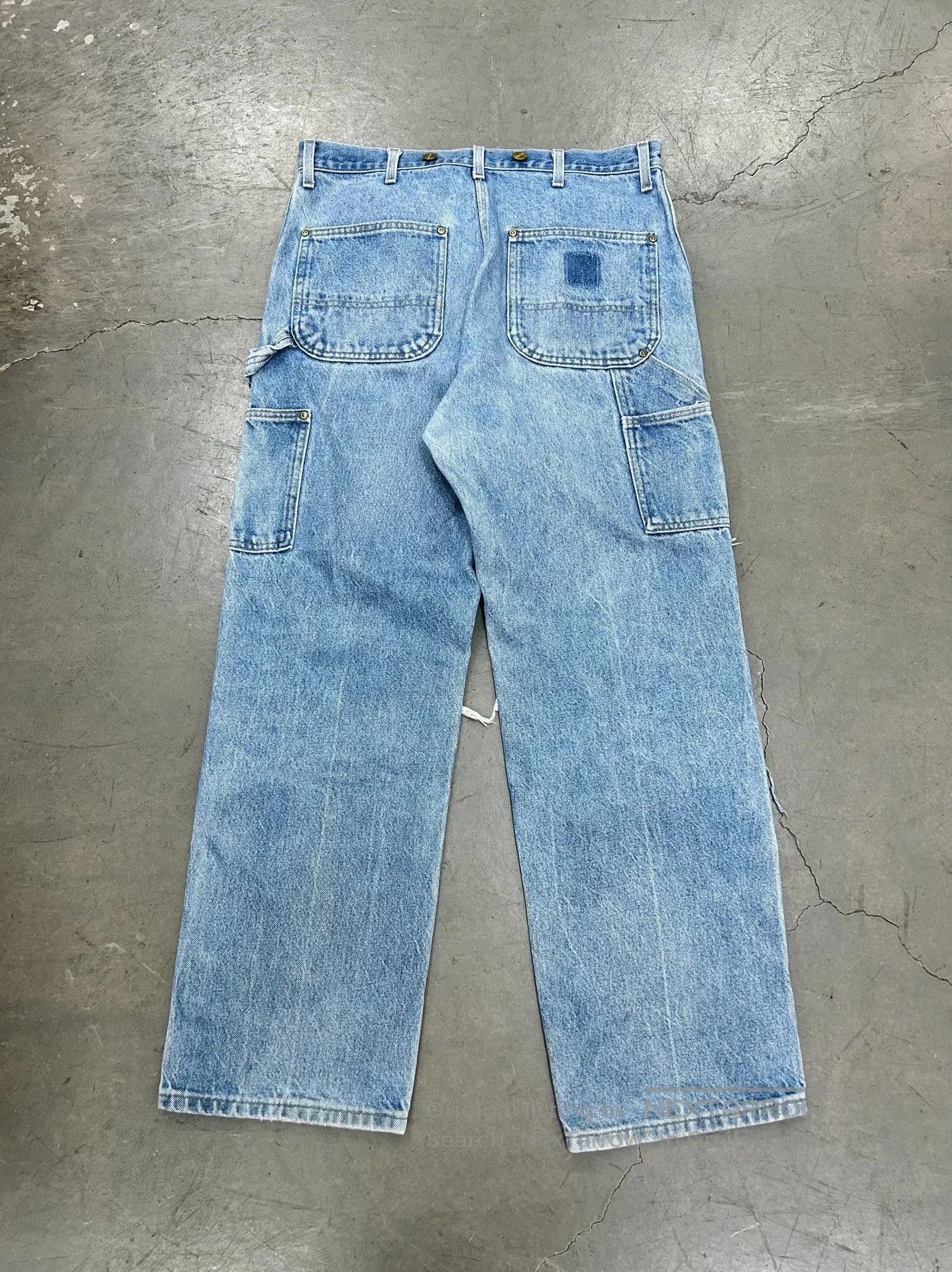 Vintage Vintage Carhartt B07 Denim Double Knee Pants. Size US 34 / EU 50 - 3 Thumbnail