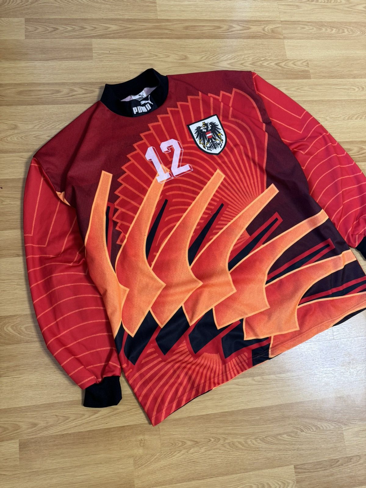 Puma × Vintage Puma Austria 90s goalkeeper jersey #12 vintage Size US XL / EU 56 / 4 - 15 Thumbnail