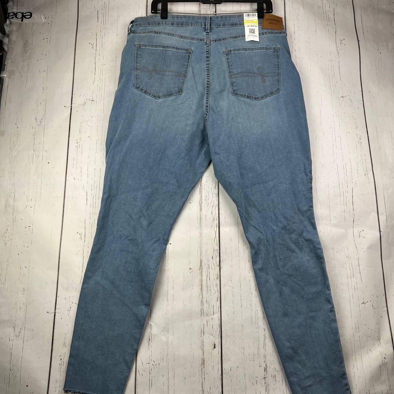 Denizen Denizen from Levi's 34x27 High Rise Skinny Distressed Jeans Size 34" / US 12 / IT 48 - 2 Thumbnail