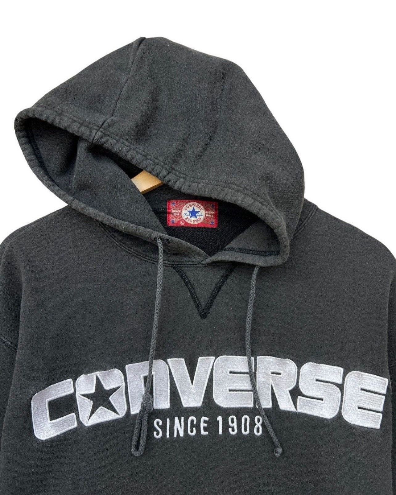 Converse Vintage 90s Converse Distressed Sunfaded Baggy Boxy Hoodie Size US L / EU 52-54 / 3 - 3 Thumbnail