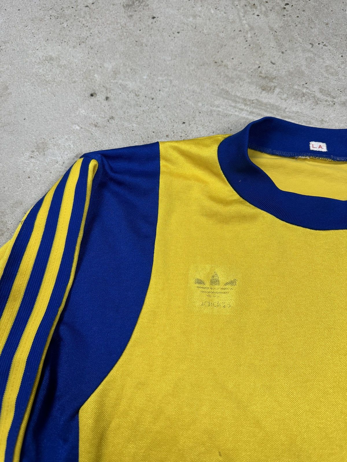 Adidas Vintage 80/90s Adidas Yellow Template Soccer Jersey Size US M / EU 48-50 / 2 - 3 Thumbnail
