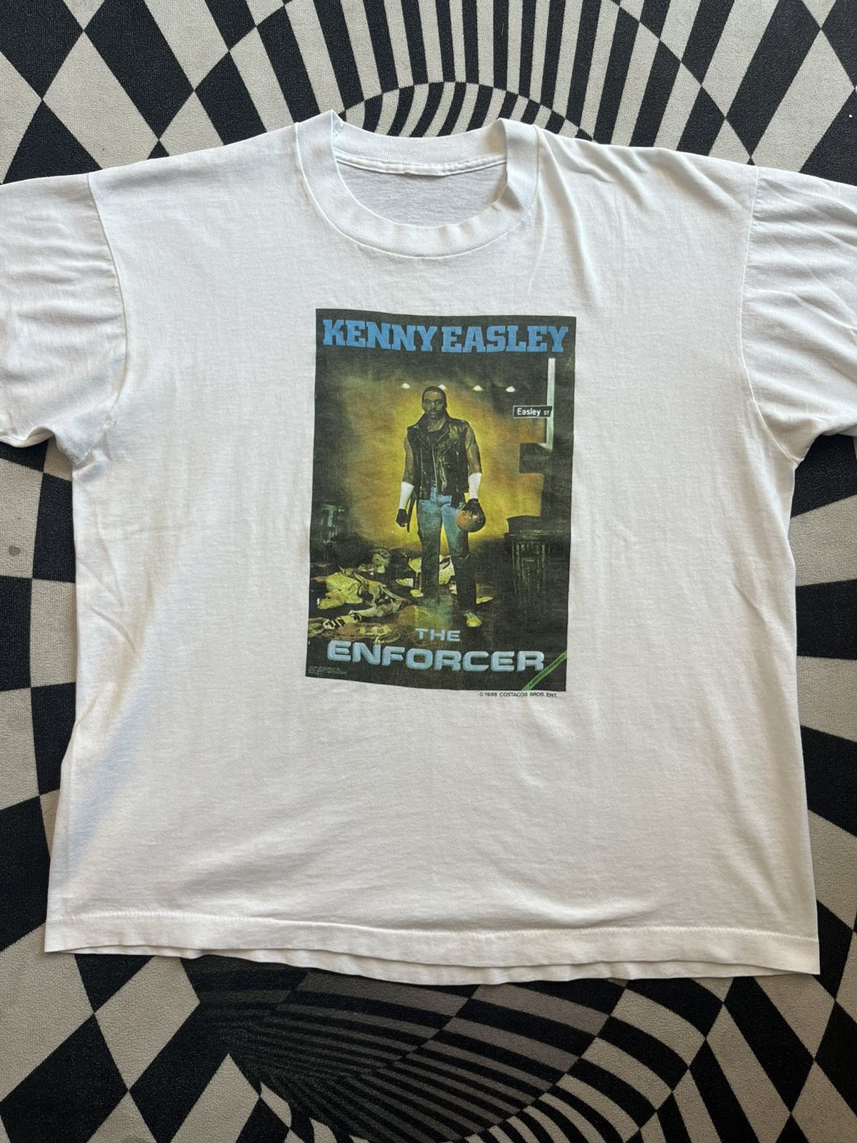 NFL Vintage KENNY EASLEY THE ENFORCER 1986’s Poster Photo Tshirt Size US L / EU 52-54 / 3 - 3 Thumbnail
