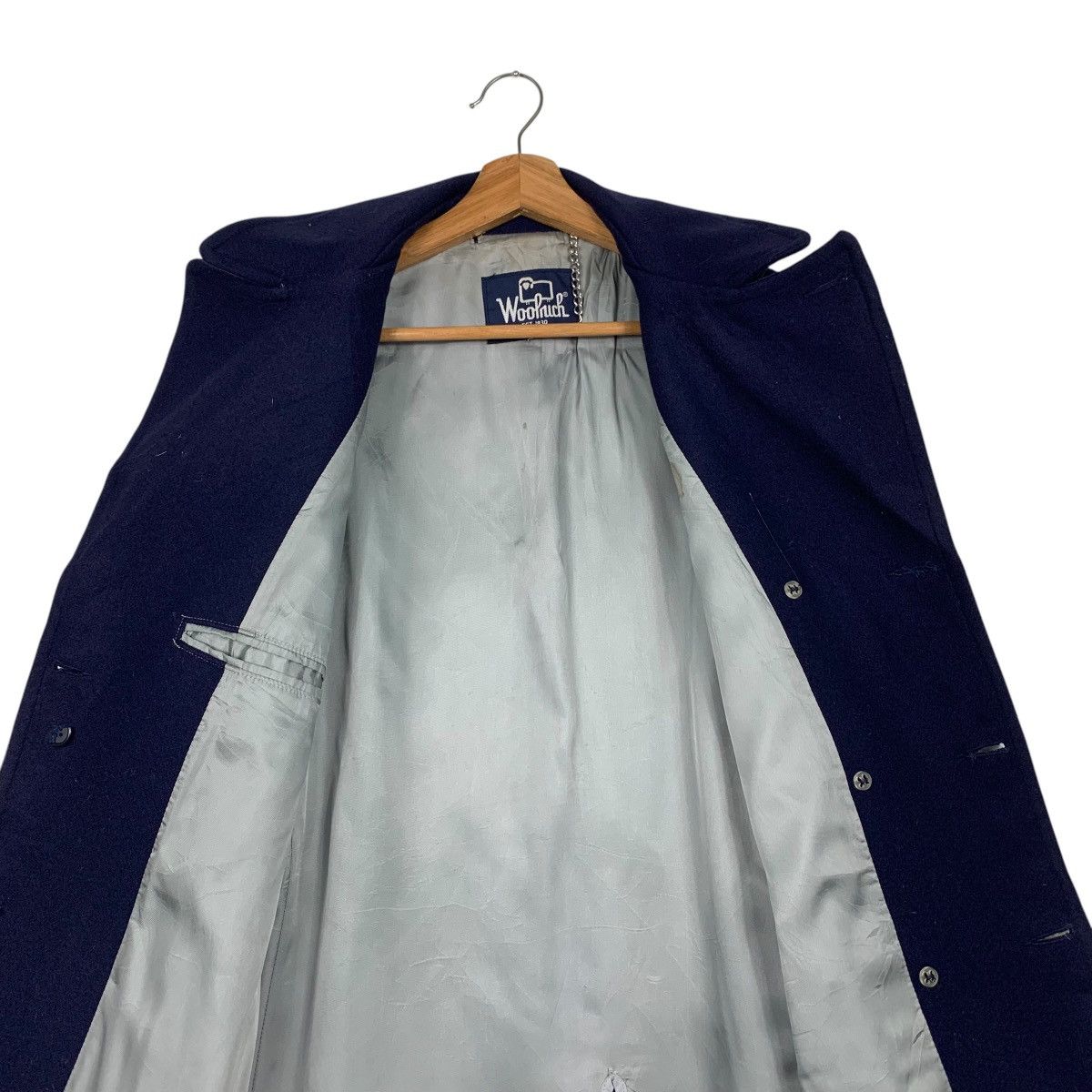 Woolrich Woolen Mills 80’s WOOLRICH Made in Usa Double Breast Wool Coat #2324-C104 Size US M / EU 48-50 / 2 - 12 Thumbnail