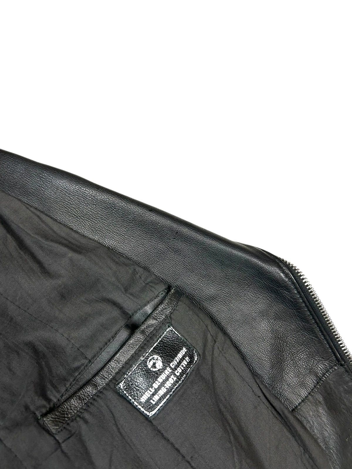 Genuine Leather Vintage 80s Retro Racing Biker Leather jacket Size US M / EU 48-50 / 2 - 8 Thumbnail