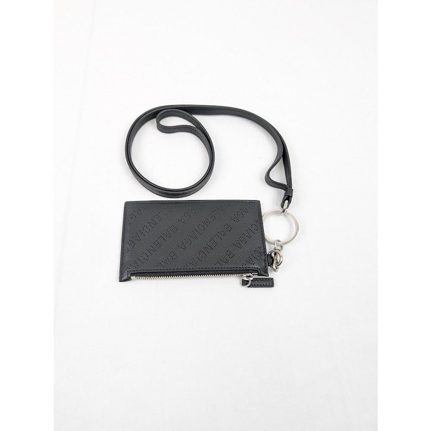 Balenciaga o1rshd1 Size: OS / Logo Perforated Cash Card Case on KE Size ONE SIZE - 1 Thumbnail
