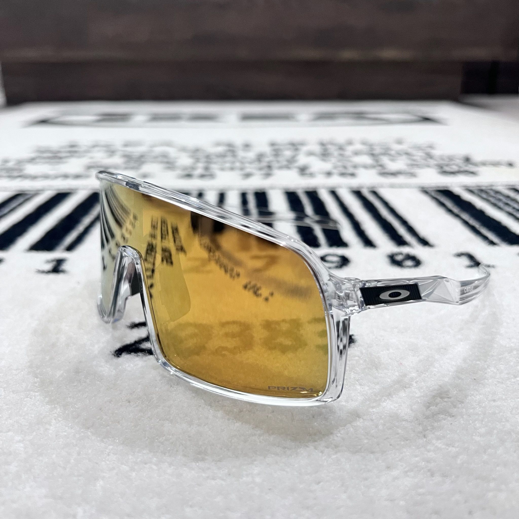 Oakley Oakley Sutro Low Bridge Clear Frames w/ Prizm 24K Gold Lens Size ONE SIZE - 4 Thumbnail