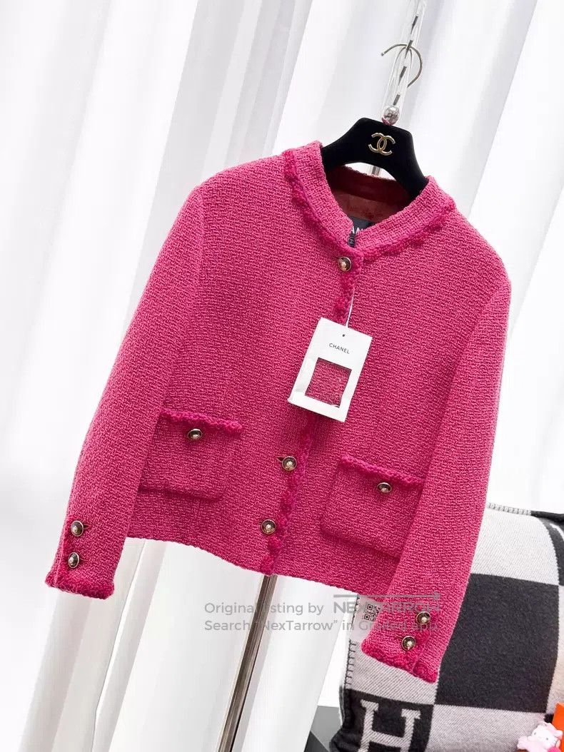 Chanel Chanel Lace rolled-edge two-pocket woven long-sleeved jack Size S / US 4 / IT 40 - 2 Thumbnail