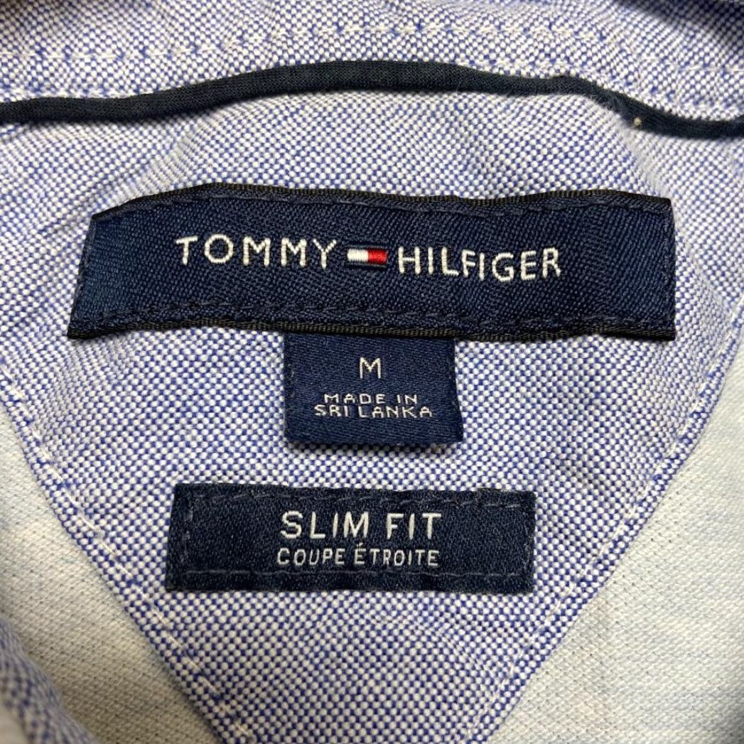 Tommy Hilfiger Tommy Hilfiger Polo Shirt Mens Medium Heather Gray Cotton Stretch Logo Slim Fit Size US M / EU 48-50 / 2 - 7 Thumbnail