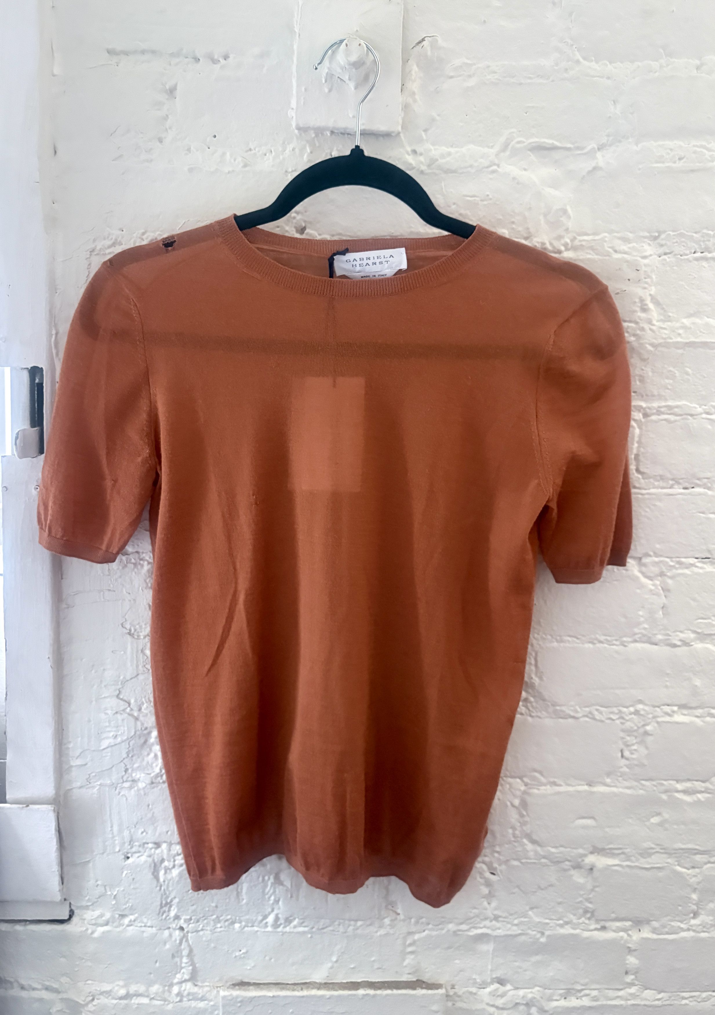 Gabriela Hearst BNWT Gabriela Hearst “Jane” Cashmere Knit Top in Copper Size S / US 4 / IT 40 - 11 Thumbnail