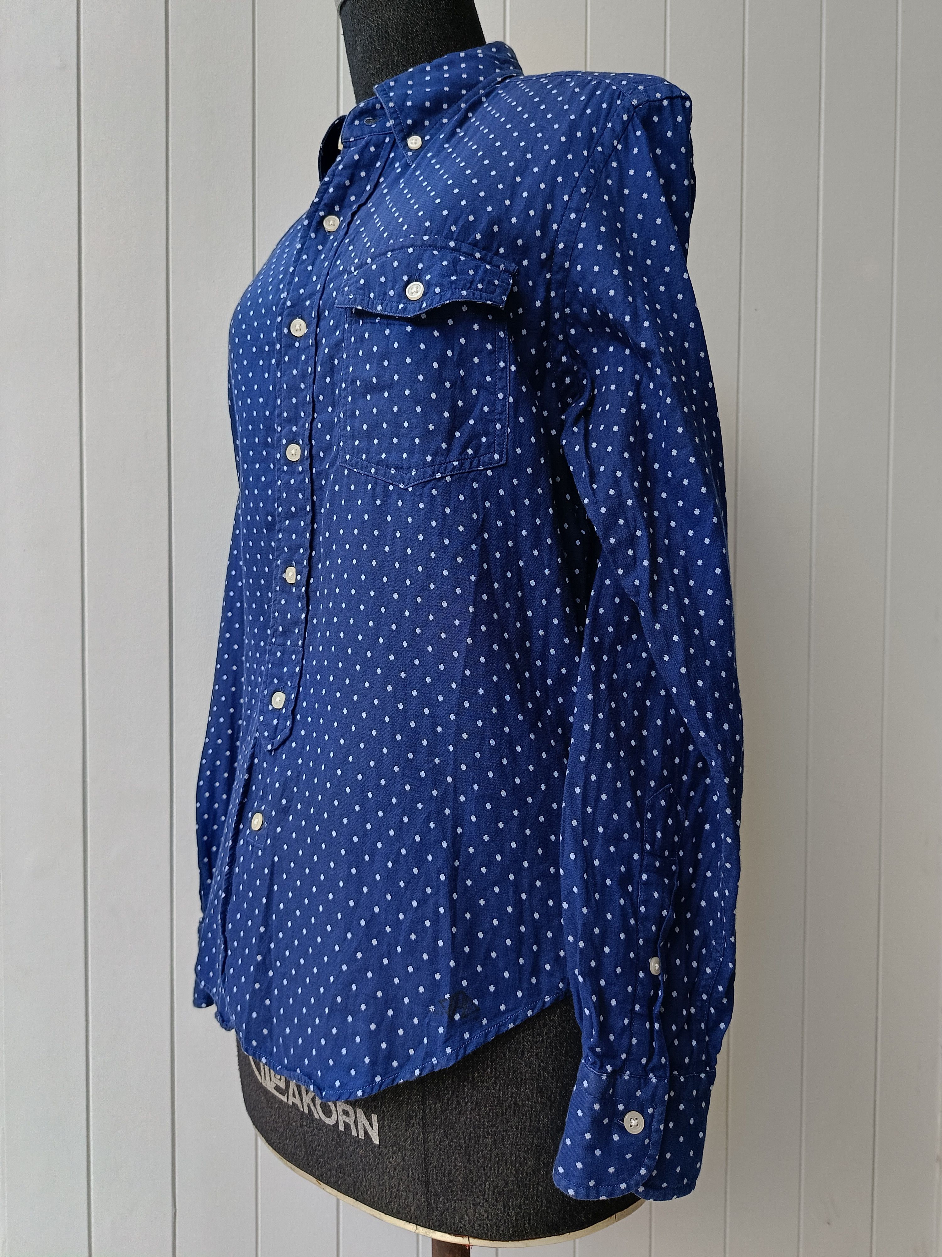 J. Press JPress J.Press New York navy blue polka dot shirt Size US M / EU 48-50 / 2 - 6 Thumbnail