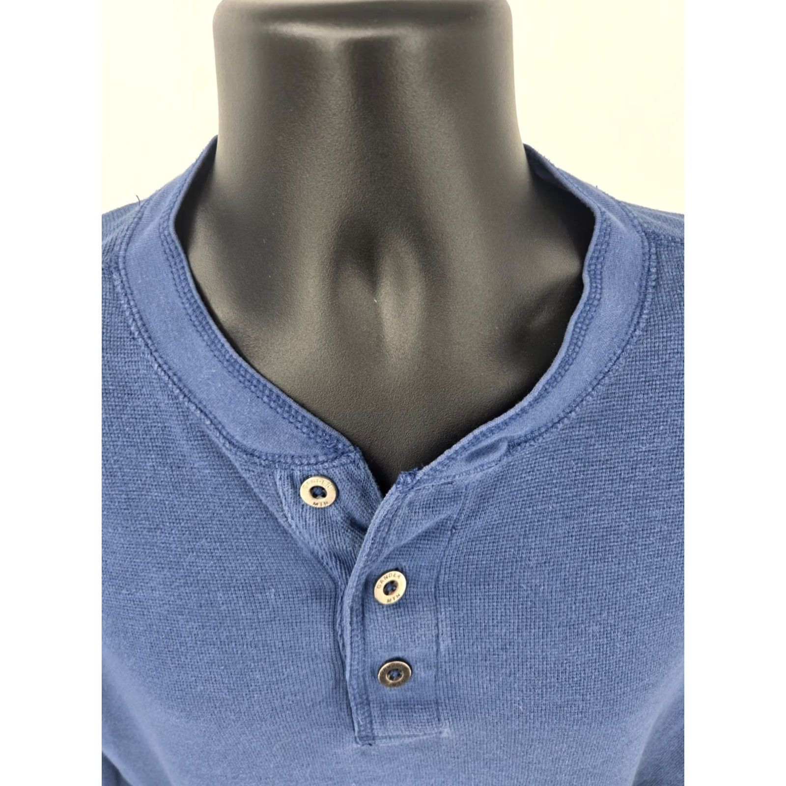 Vintage Gander Mtn T-Shirt XL Blue Long Sleeve Men Shirt Outdoor Camping Hiking Crew Neck Cotton Polyester Knit Logo Casual Solid Size US XL / EU 56 / 4 - 4 Thumbnail