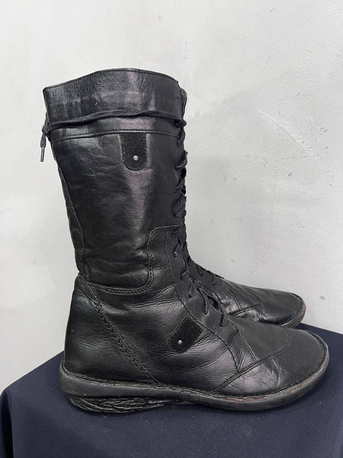 Other Ann demeulemeester style leather moto boots archive 2000s Size US 8 / EU 41 - 5 Thumbnail
