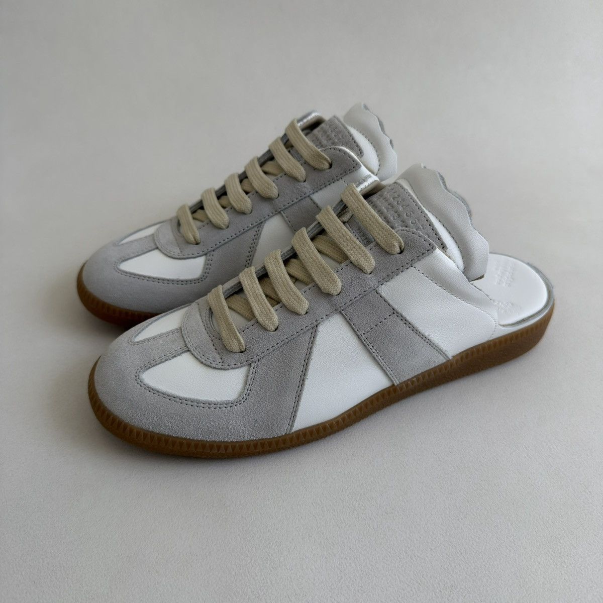 Maison Margiela S/S 21 White Leather ‘Mule’ GAT Sneakers Size US 8.5 / IT 38.5 - 3 Thumbnail
