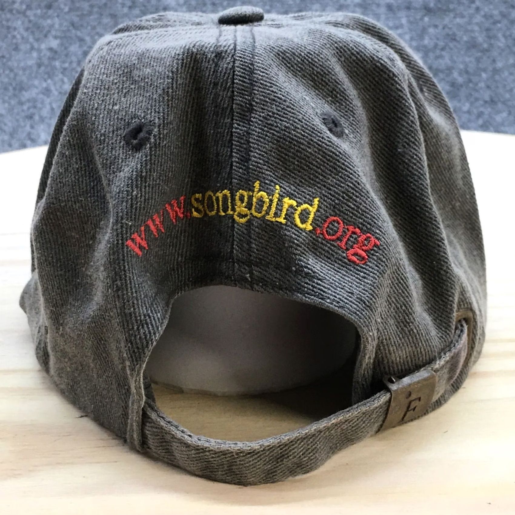Vintage Fahrenheit The Songbird Foundation Baseball Cap Hat Mens Gray One Size Cotton Curved Bill Size ONE SIZE - 6 Thumbnail