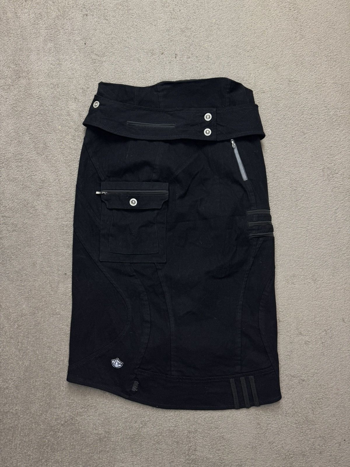 Japanese Brand Vintage Multizip MIDI Skirt Helmut Lang Yohji Yamamoto vibe Size 27" / US 4 / IT 40 - 4 Thumbnail