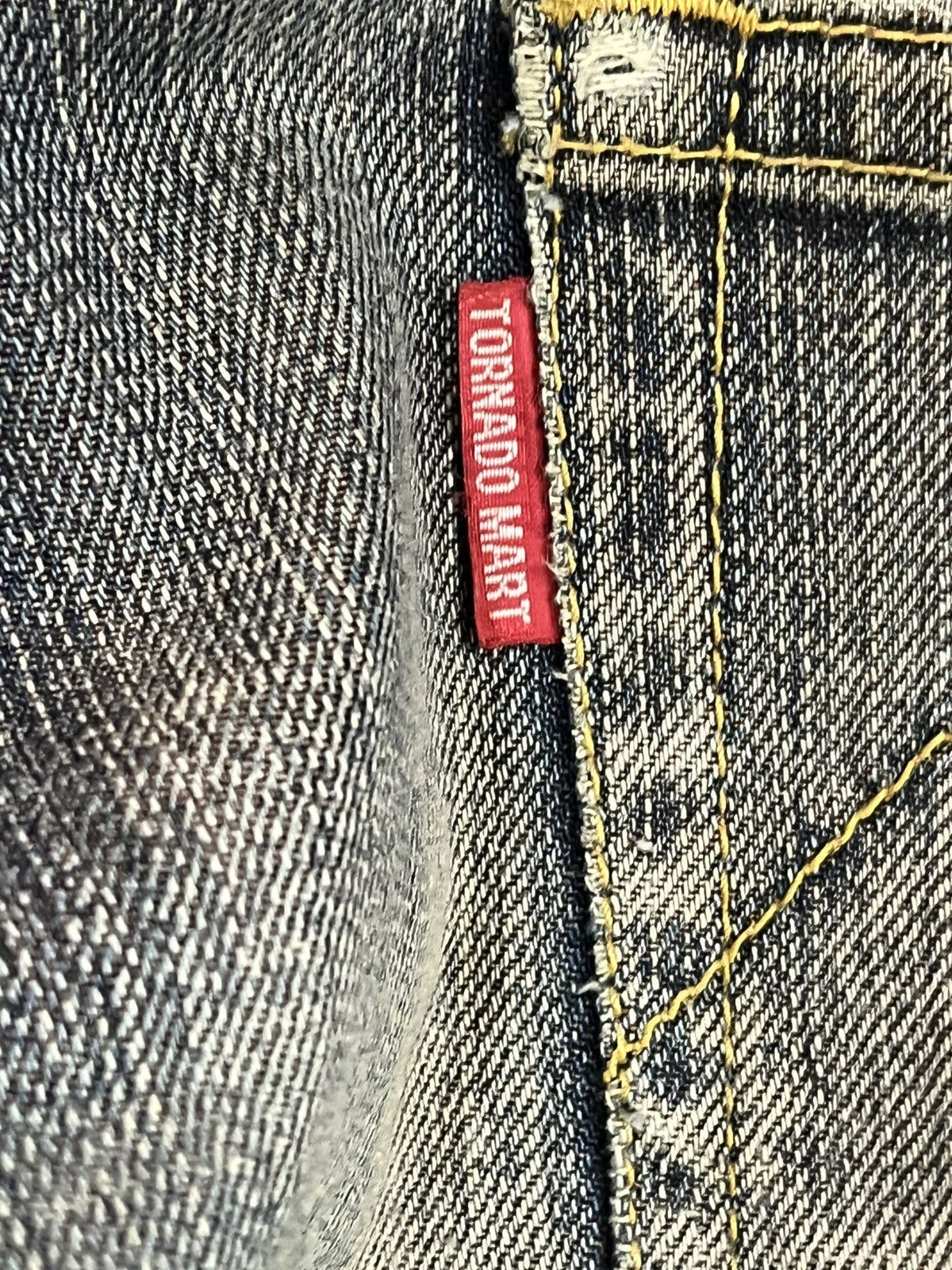 Tornado Mart Vintage Tornado Mart Aero Flare Faded Distressed Denim Size US 30 / EU 46 - 13 Thumbnail