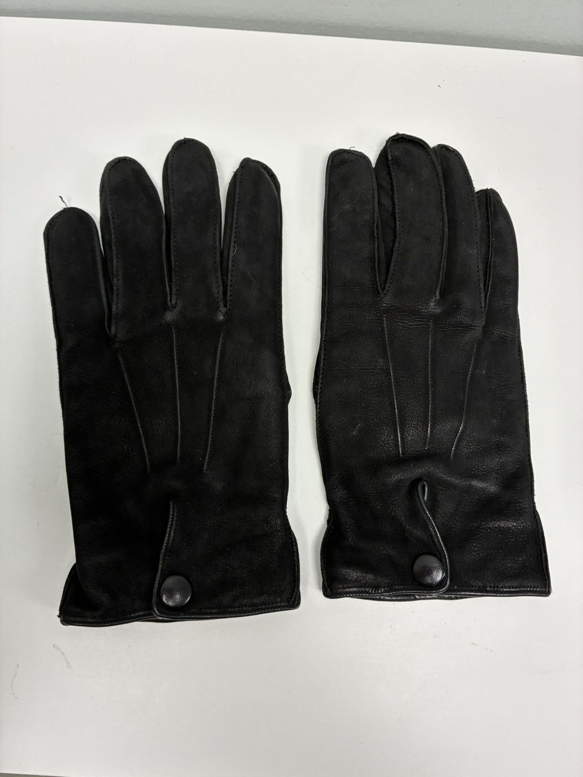 John Varvatos Cashmere Lined Leather Gloves Size ONE SIZE - 2 Thumbnail