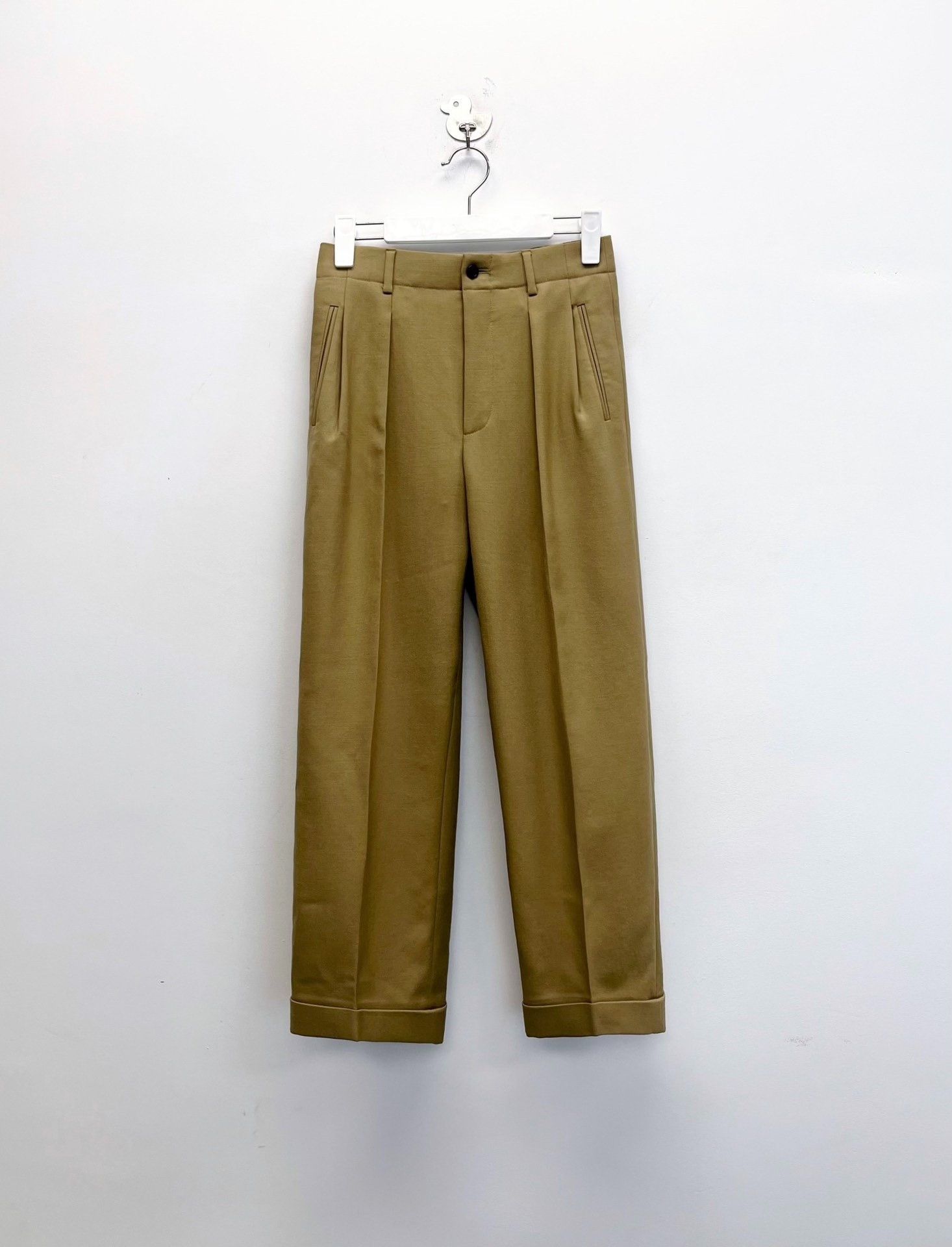 Saint Laurent Paris Saint Laurent High-Waisted Cuffed Wool Pants Size US S / EU 44-46 / 1 - 1 Thumbnail