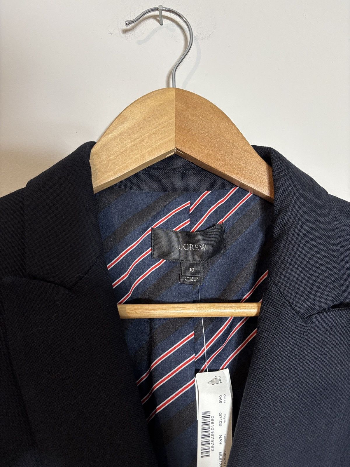 J.Crew J. Crew Dover Blazer Navy G7102 NWT Size L / US 10 / IT 46 - 2 Thumbnail