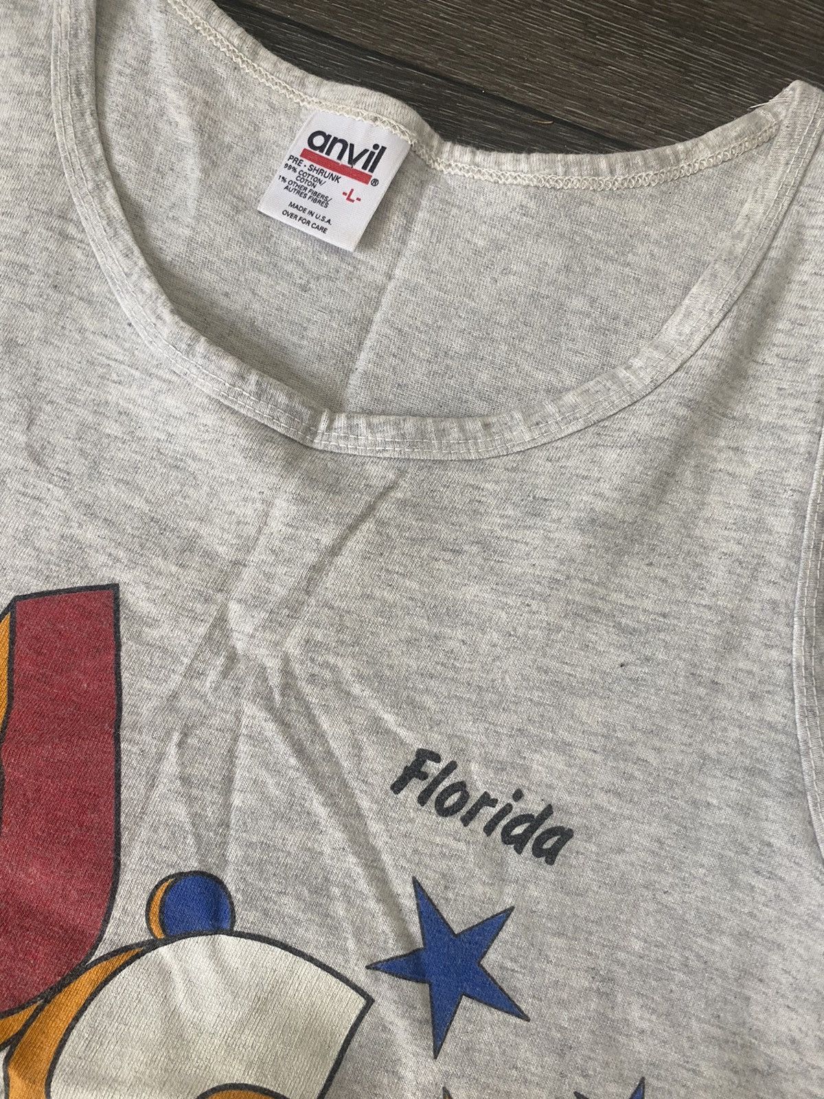 Anvil × Disney × Vintage Vintage 1992’ Mickey Mouse Tank Top Size US L / EU 52-54 / 3 - 4 Thumbnail