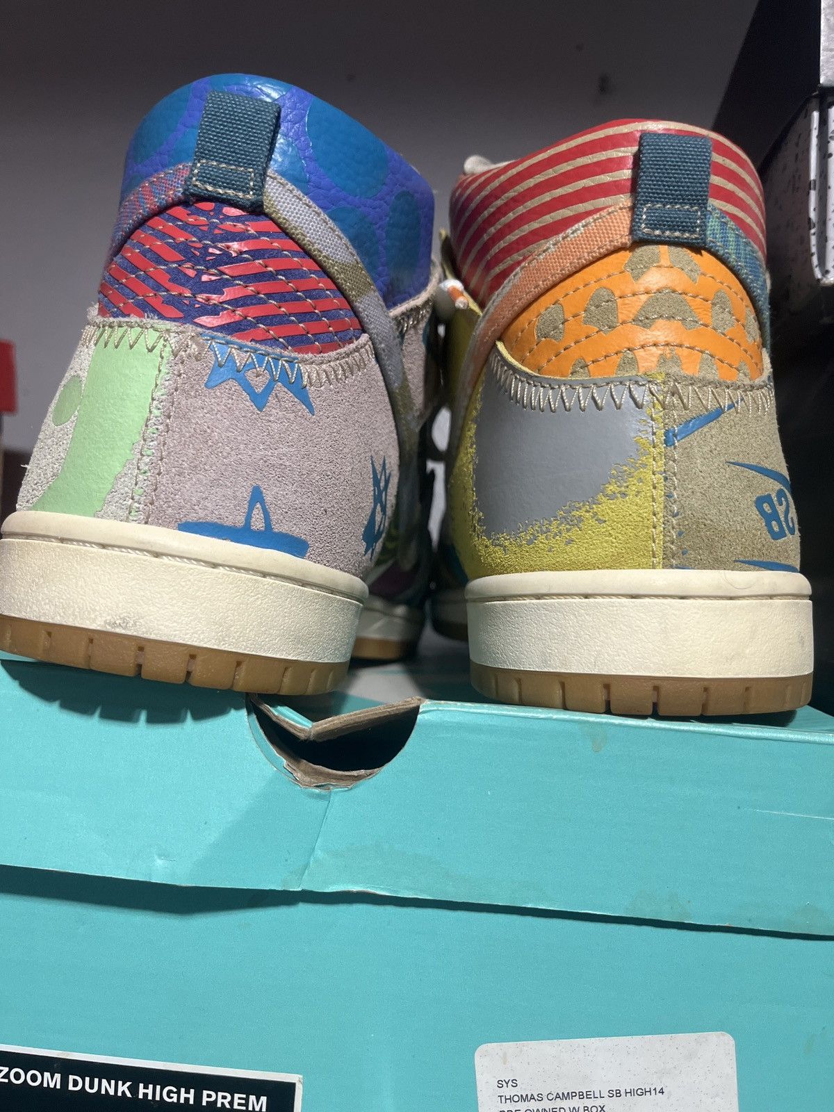 Nike SB Nike Dunk SB High Thomas Campbell “What The” Size US 14 / EU 47 - 6 Thumbnail