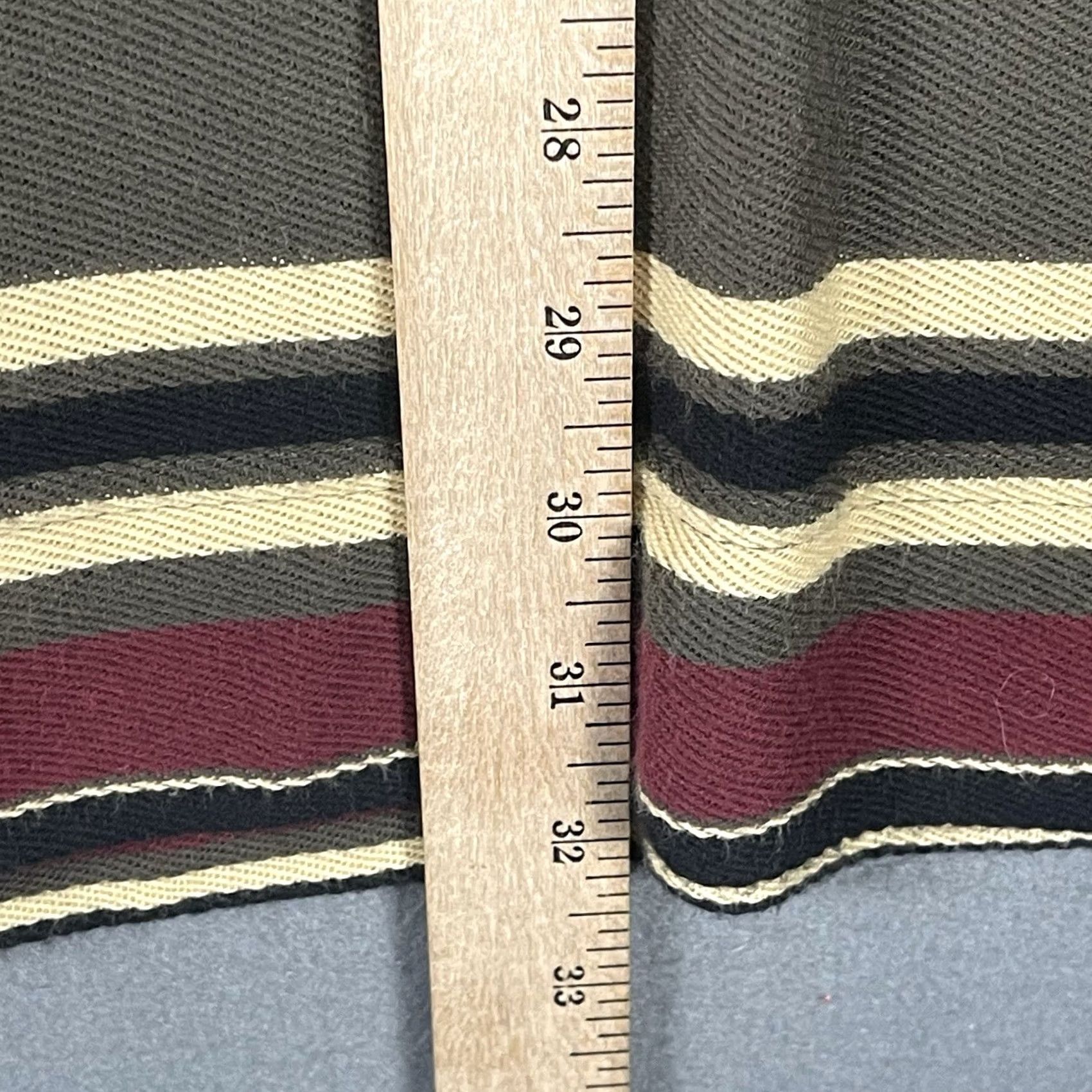Tommy Hilfiger Tommy Hilfiger Polo Shirt M Maroon Tan Striped Preppy Casual Y2K Golf Dad Men Size US M / EU 48-50 / 2 - 6 Thumbnail