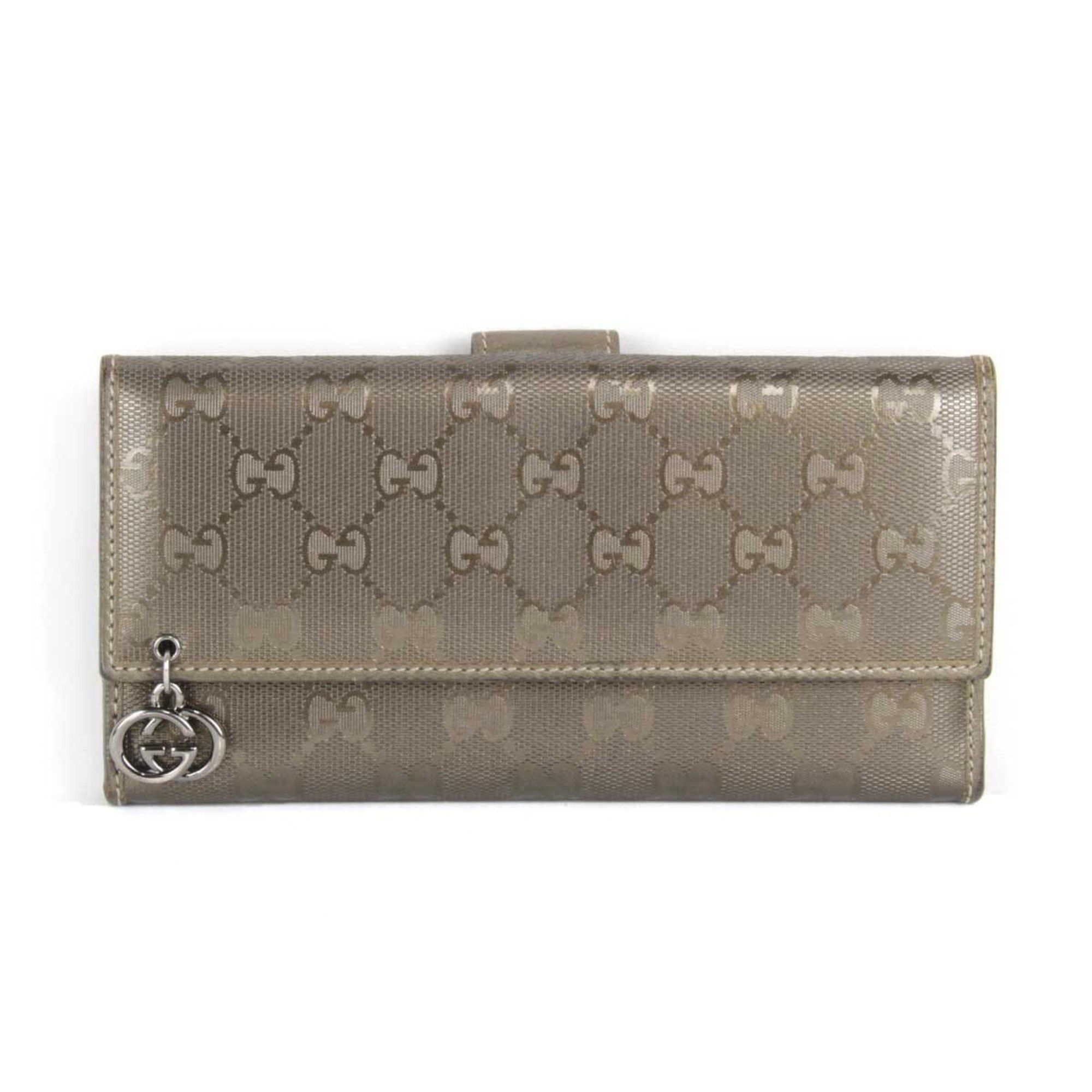 image of Gucci 212104 2888 Long Wallet Implement Gold Ladies, Women's
