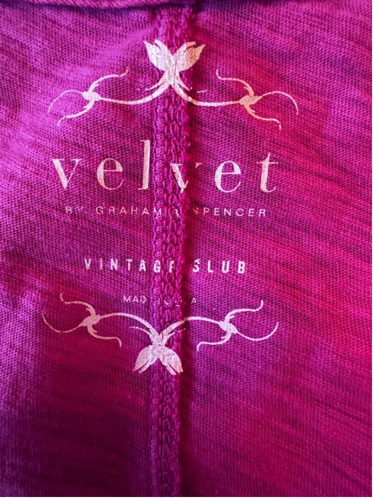 Velvet Velvet by Graham & Spencer Lilith Slub T, Fuchsia, Small NWT Size S / US 4 / IT 40 - 5 Thumbnail