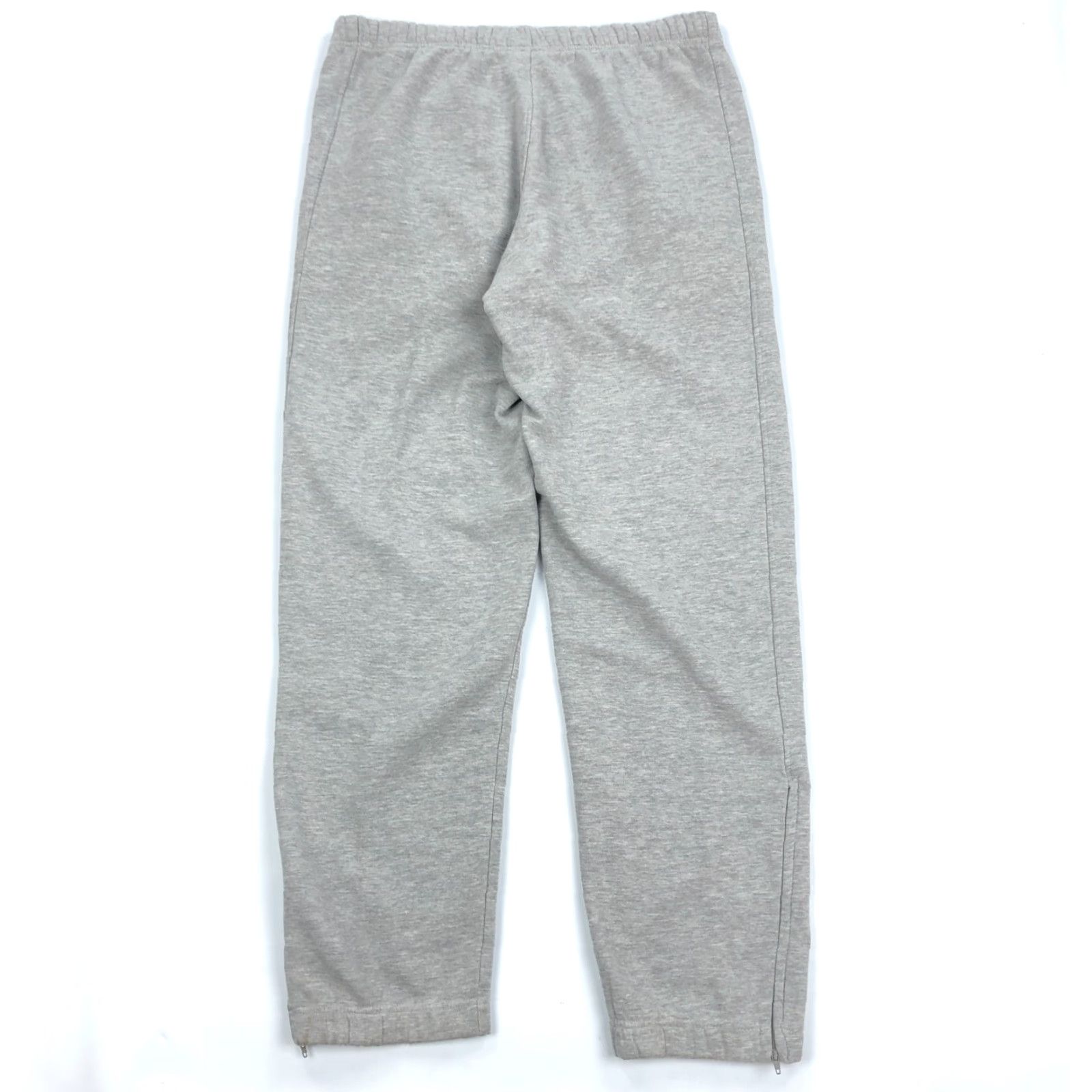 Nike Nike Men's Track Pants Fleece Cotton Blend Gray Heather 34x33 M Regular Elastic Drawstring Pockets Zip Athletic Gym 90s? No Vintage Mens Size US 31 - 5 Thumbnail