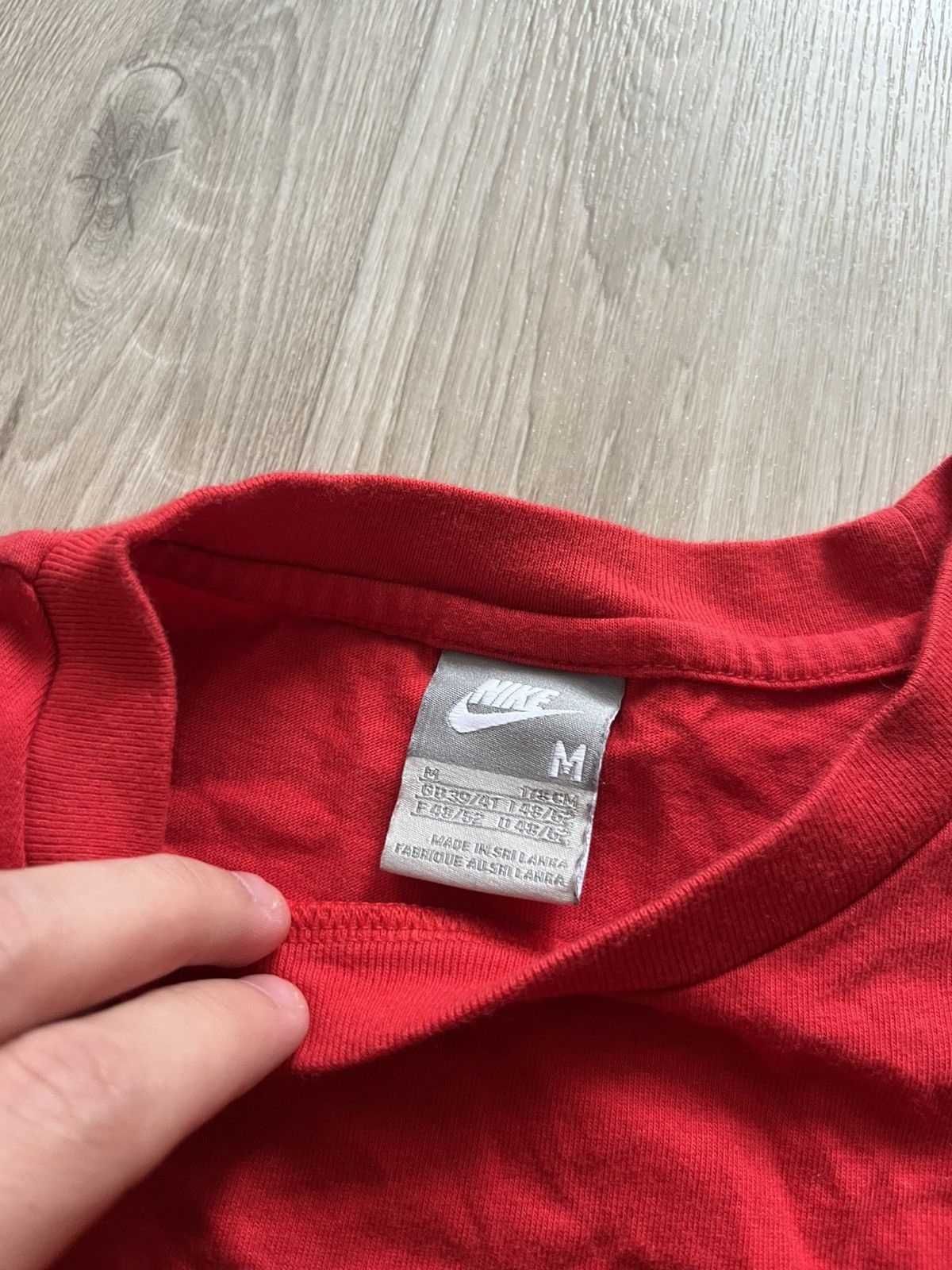 Nike × Vintage Vintage Center Swoosh Nike Manchester United Tee Size US M / EU 48-50 / 2 - 3 Thumbnail
