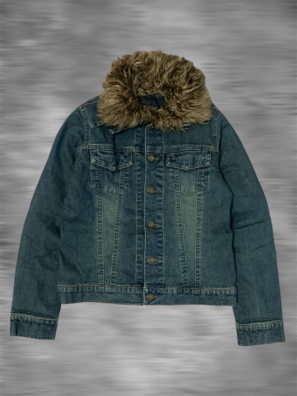 If Six Was Nine Vkei Luiez faux fur denim jacket ifsixwasnine Lgb kmrii Size US M / EU 48-50 / 2 - 1 Thumbnail
