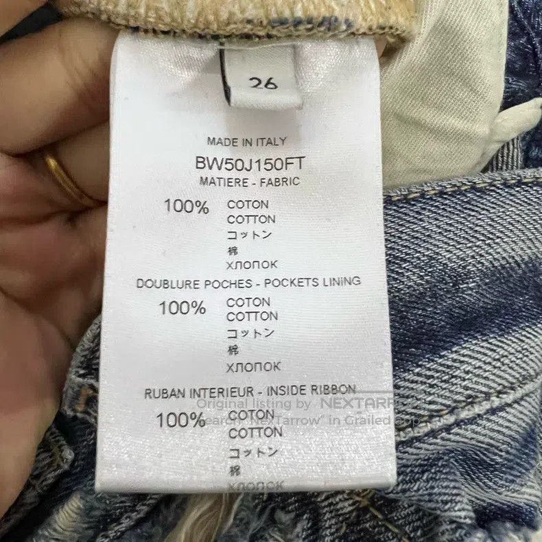 Givenchy Givenchy Logo Destroyed Straight Leg Pants Size US 26 / EU 42 - 4 Thumbnail