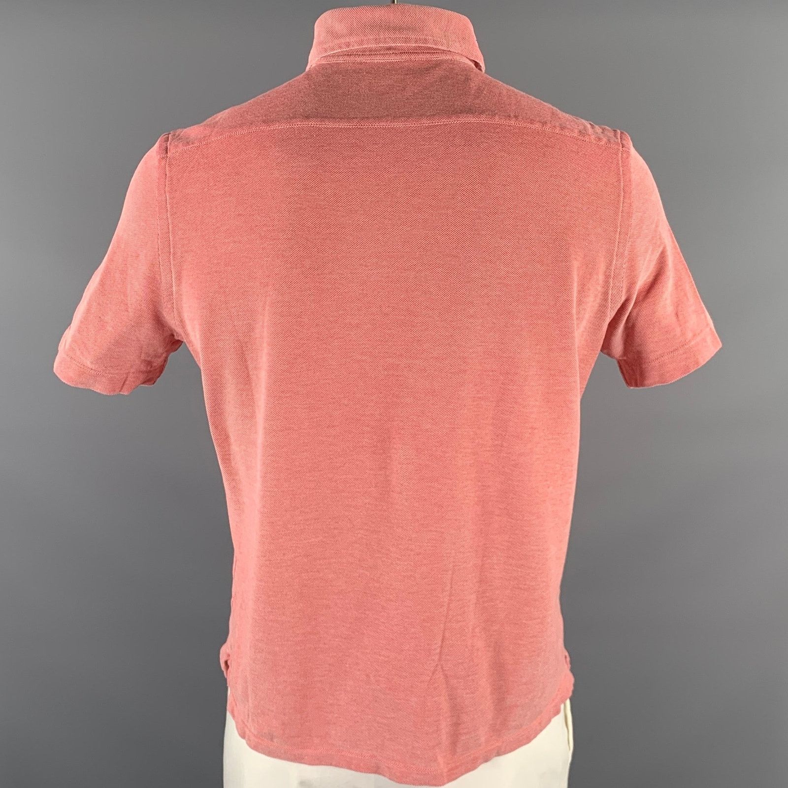 Isaia ISAIA Size XL Red White Nailhead Cotton Button Down Polo Size US XL / EU 56 / 4 - 3 Thumbnail