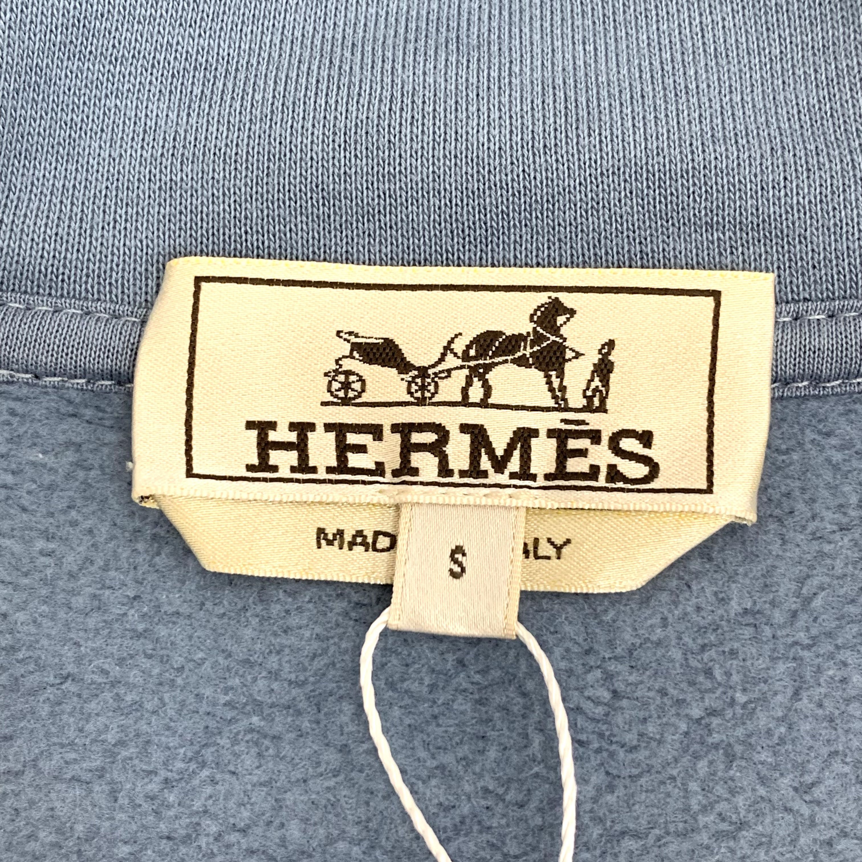 Hermes Hermès Zip Hoodie Jacket Blue (S) Size US S / EU 44-46 / 1 - 5 Thumbnail