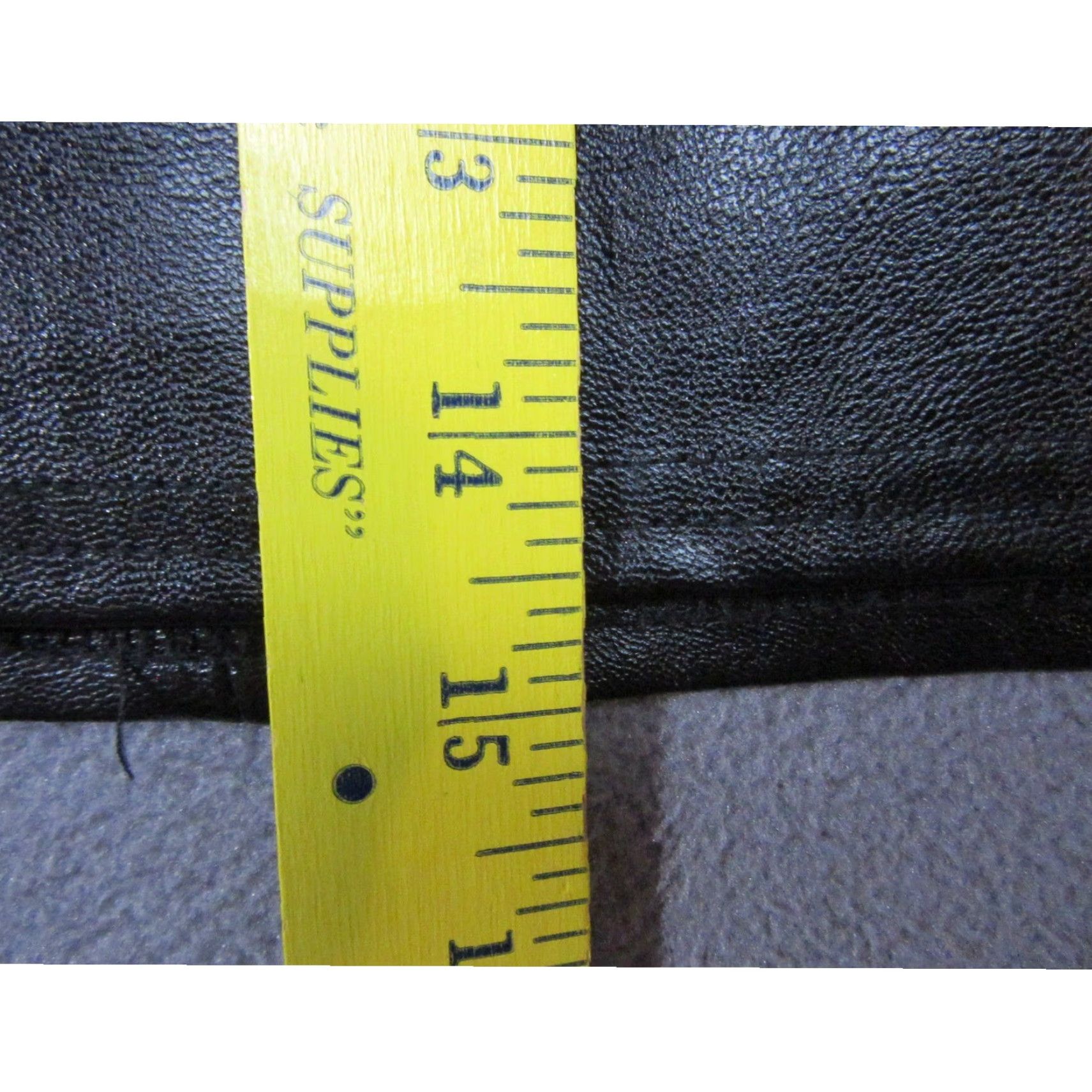 Lulus Lulus Skirt Womens Mini Black Faux Leather Side Slit High Rise Zip/Lined Size 32" / US 10 / IT 46 - 4 Thumbnail