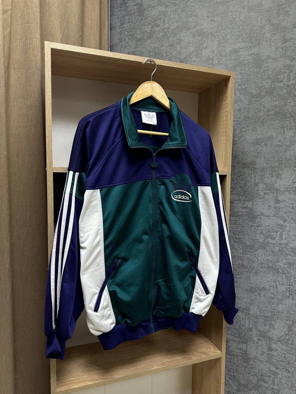 Adidas × Vintage Vintage Adidas Sportswear Big Logo Zip Hoodie Size US M / EU 48-50 / 2 - 8 Thumbnail