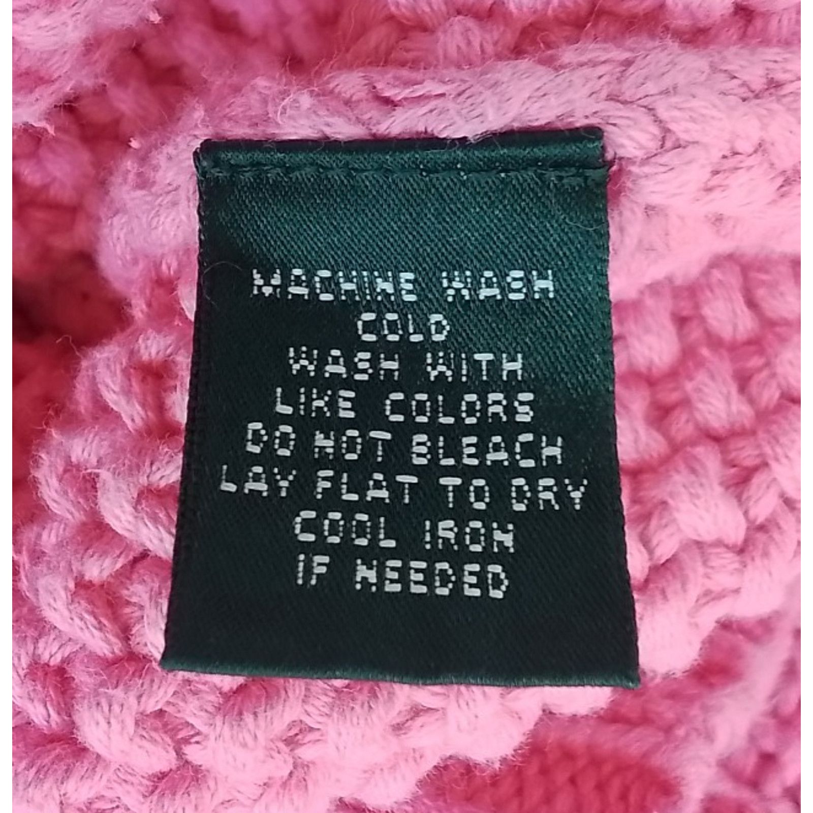 Ralph Lauren Lauren by Ralph Lauren Sweater Women's L Pink Cable knit Size L / US 10 / IT 46 - 6 Thumbnail
