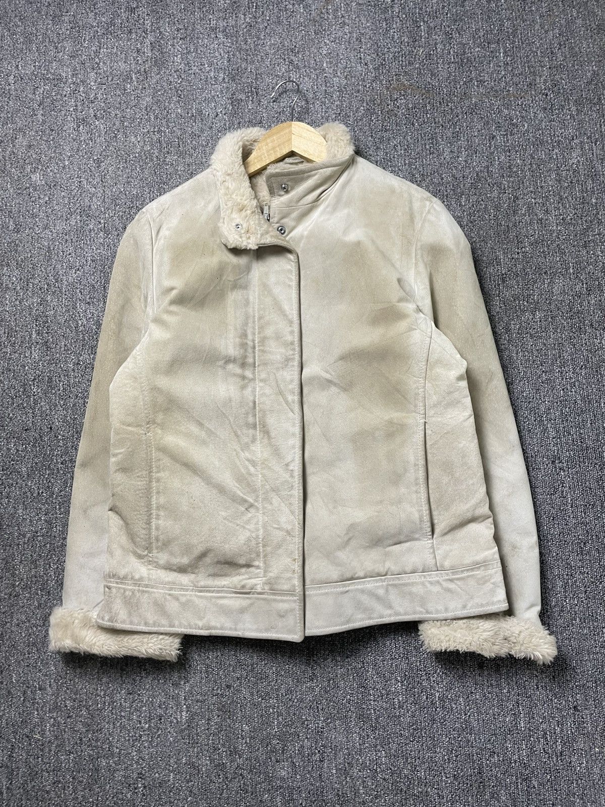 United Colors Of Benetton United Colors of Benetton Leather Suede Jacket (180) Size US M / EU 48-50 / 2 - 1 Thumbnail