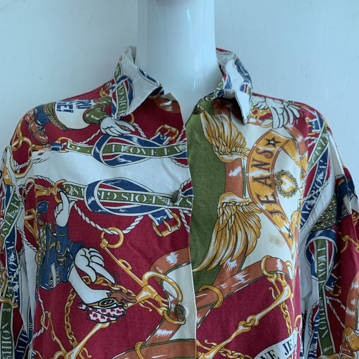 Moschino Vintage 90s Moschino Jeans Long Shirts Size M / US 6-8 / IT 42-44 - 5 Thumbnail