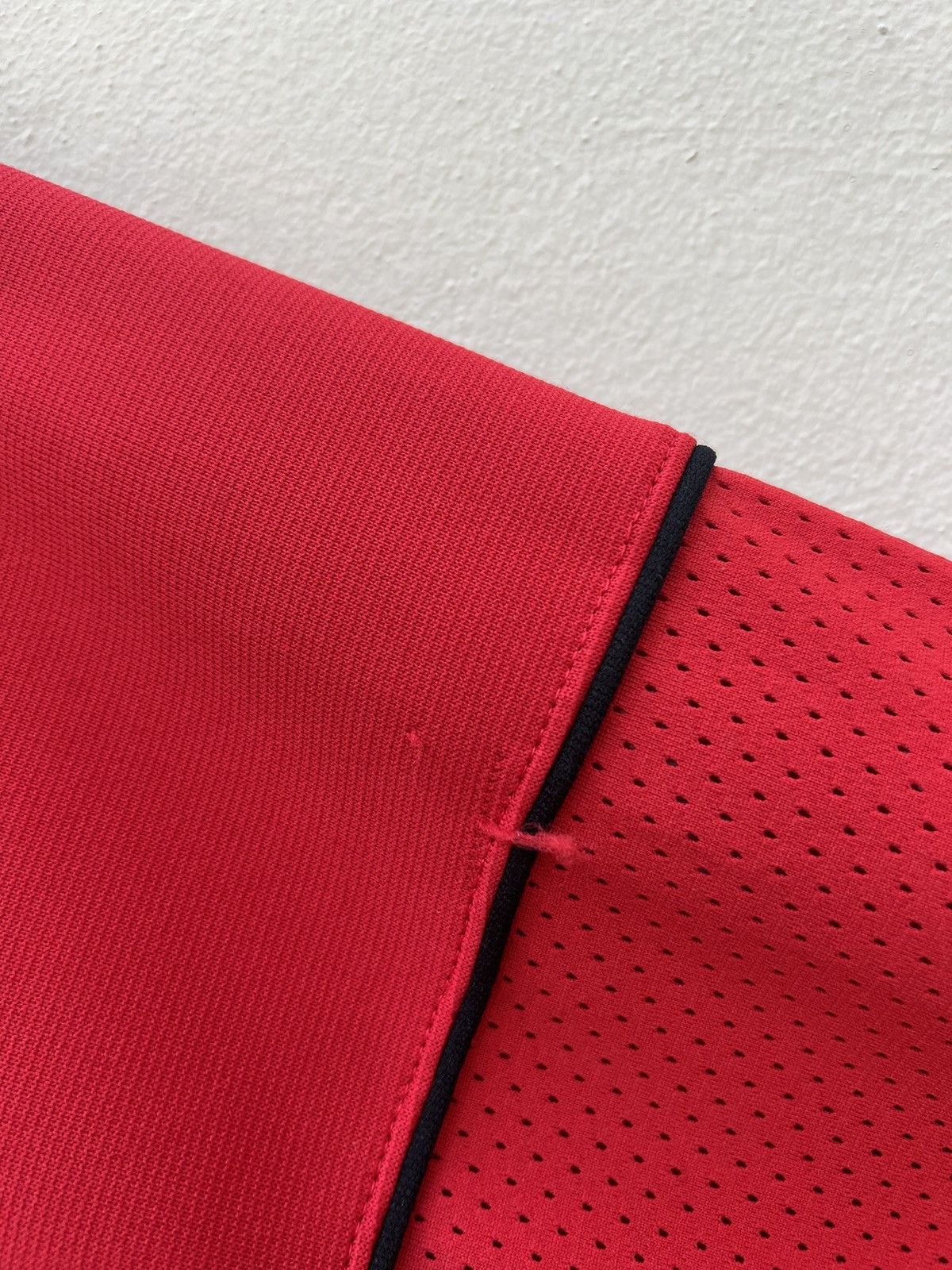 Vintage 80s Nike Hybrid Mesh Red Tracktop Sweater