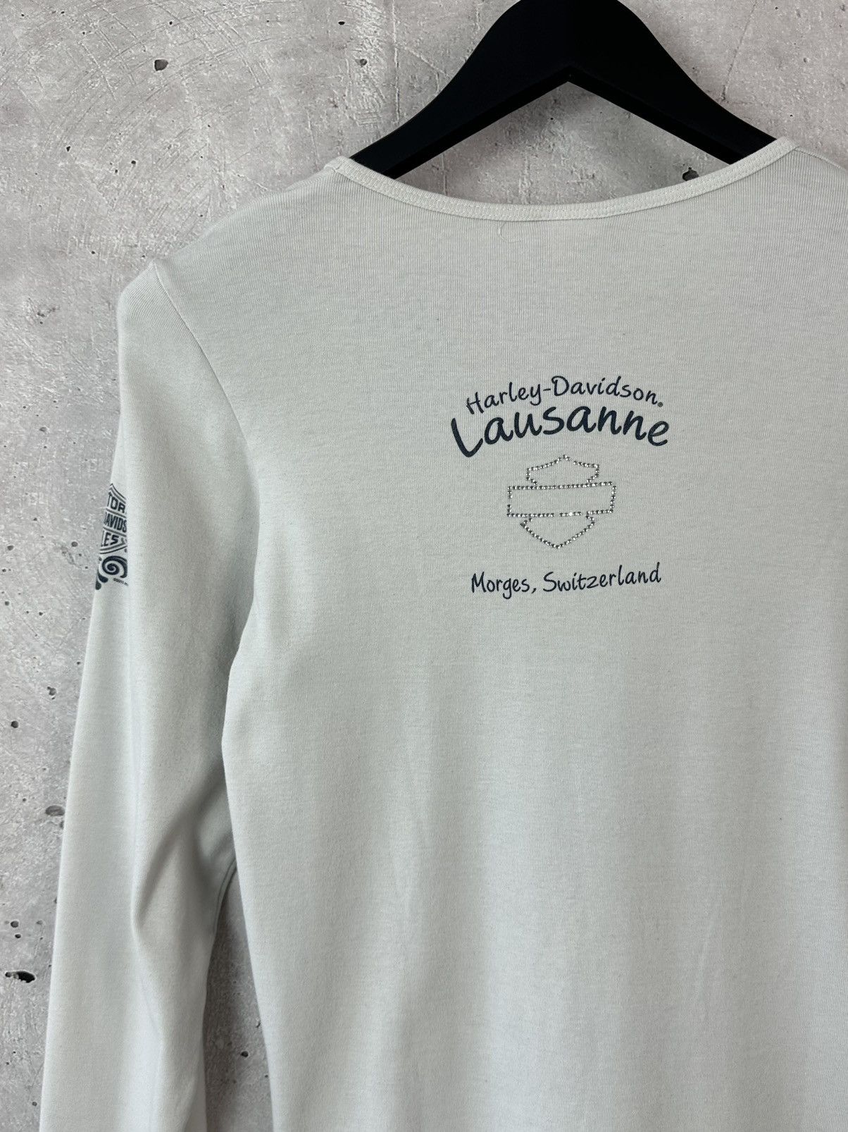Vintage Vintage Harley Davidson Printed White Long Sleeve Size XL / US 12-14 / IT 48-50 - 12 Thumbnail