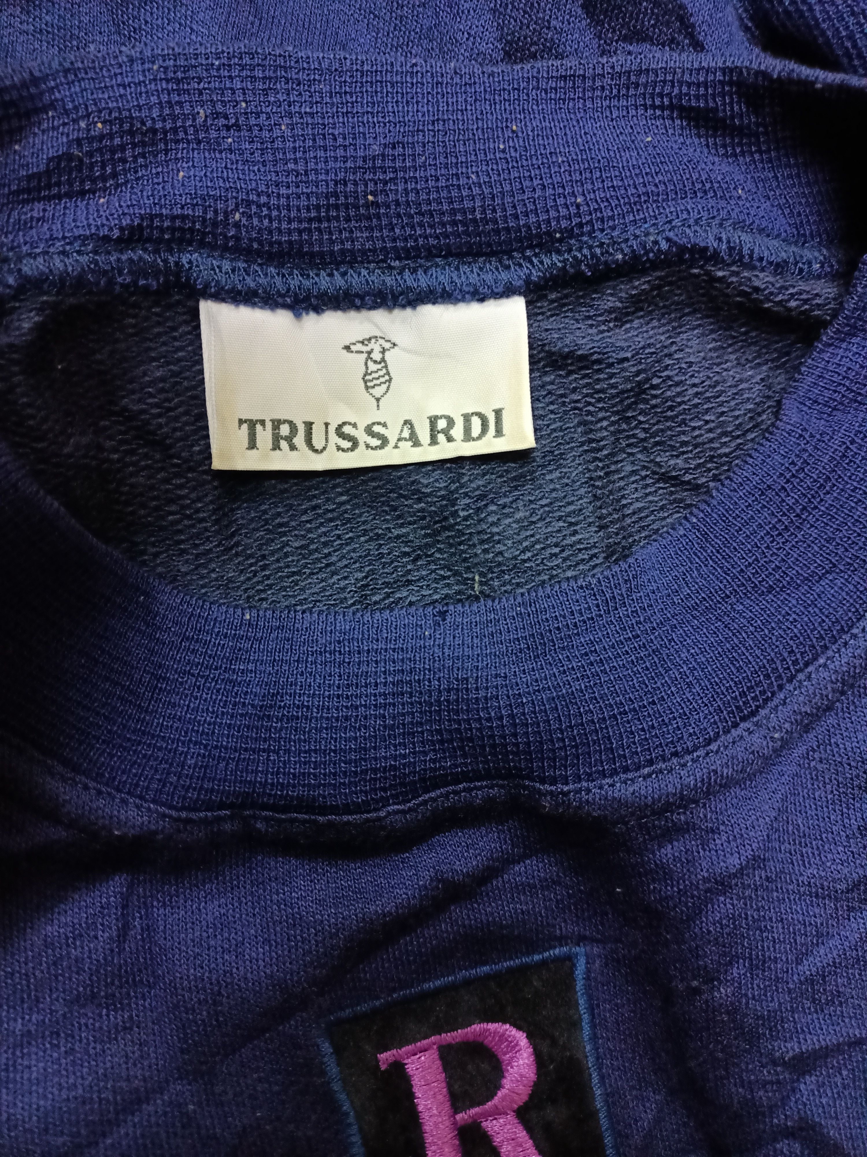 Trussardi Vintage Rare Trussardi Made in Italy sweatshirts Size US L / EU 52-54 / 3 - 3 Thumbnail