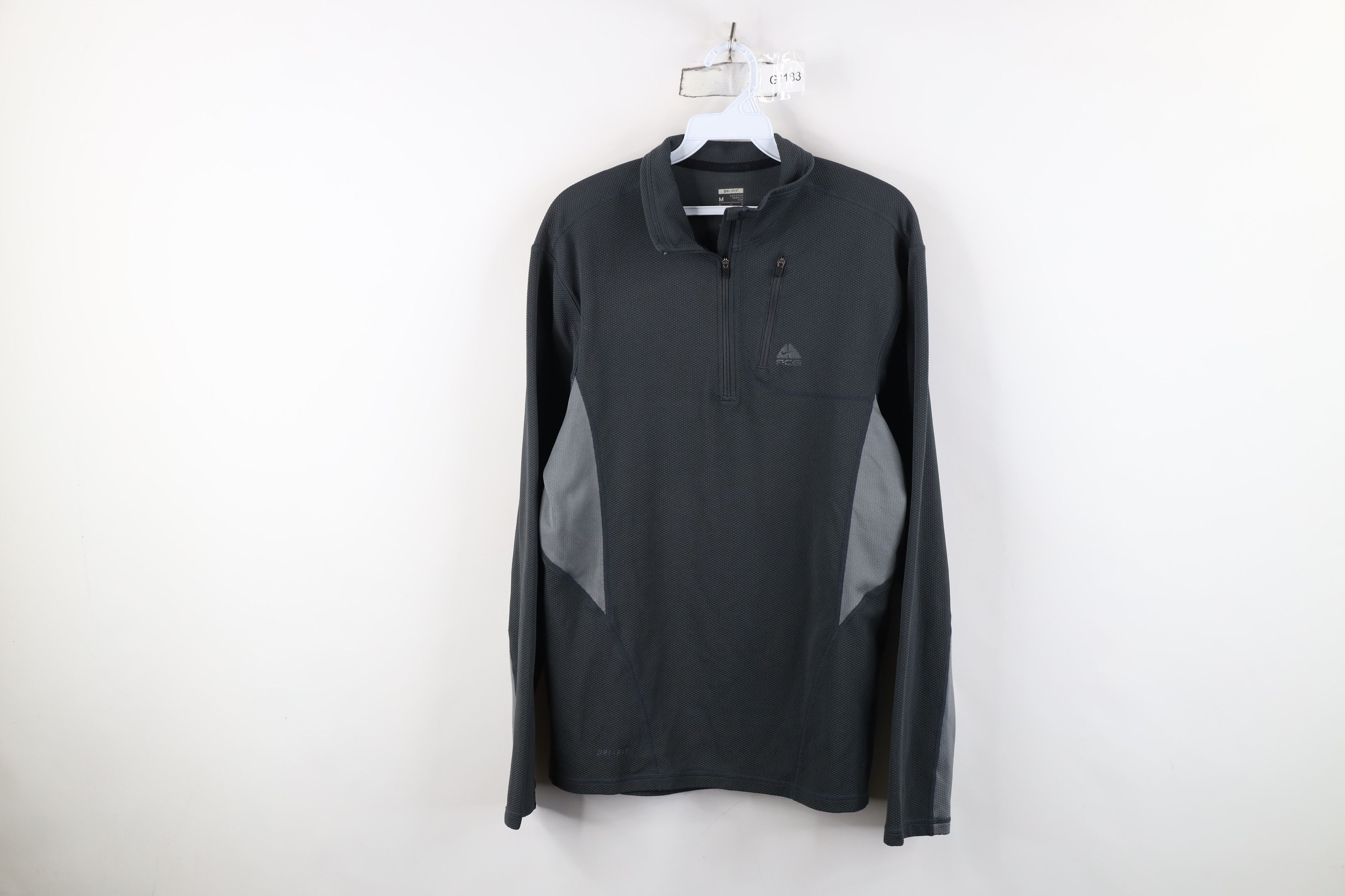 Nike Vintage Y2K Nike ACG Swoosh Thermal Knit Half Zip Jacket Size US M / EU 48-50 / 2 - 1 Thumbnail