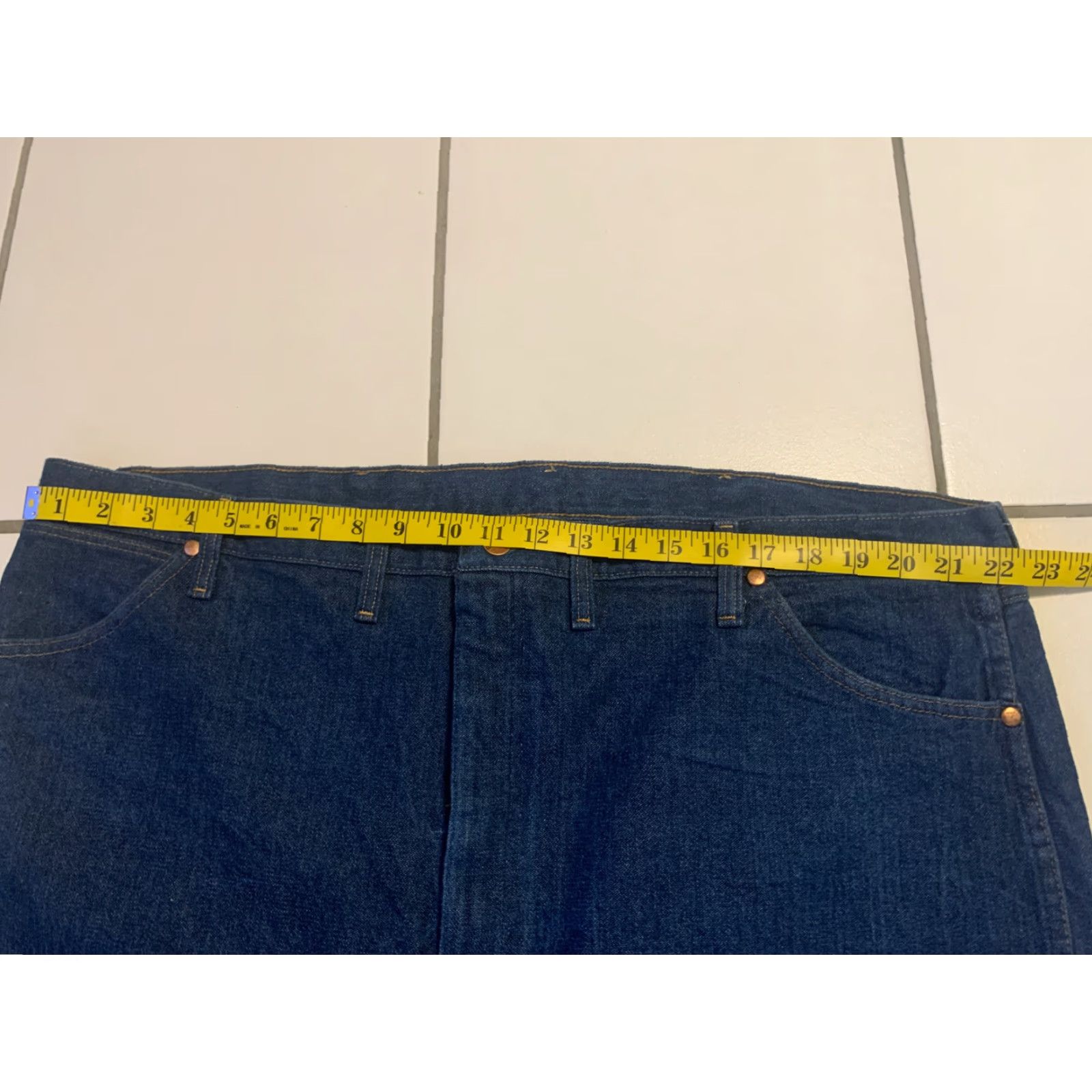 Wrangler WRANGLER REGULAR FIT MEN'S DENIM JEANS 46X32 BLUE Size US 30 / EU 46 - 7 Thumbnail