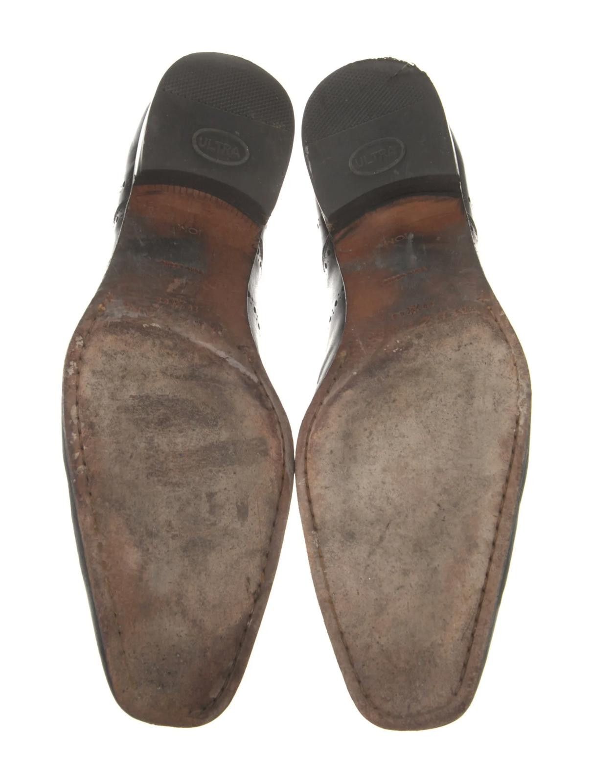 Mezlan Mezlan Leather Black Oxfords Men's Size: 10 Size US 10 / EU 43 - 5 Thumbnail