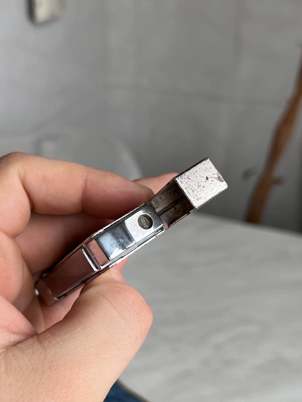 Designer × Vintage Y2K ELEGANCE PARLAMENT GEOMETRIC METAL HEAVY BIG LIGHTER Size ONE SIZE - 7 Thumbnail