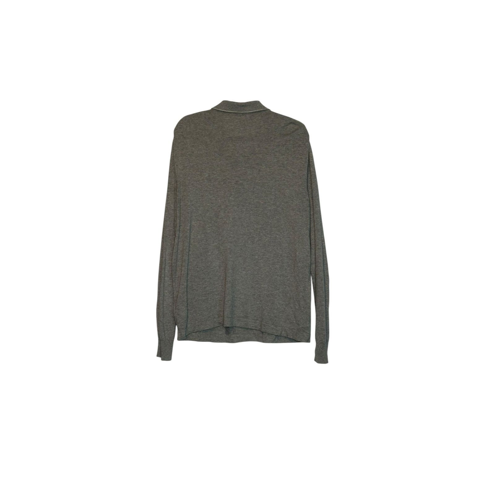 Banana Republic Banana Republic gray long sleeves polo shirt size Large Size US L / EU 52-54 / 3 - 10 Thumbnail